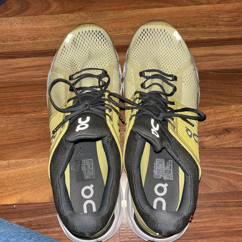 On Cloud Yellow And Gray Cloudtec Running Sneaker… - image 1